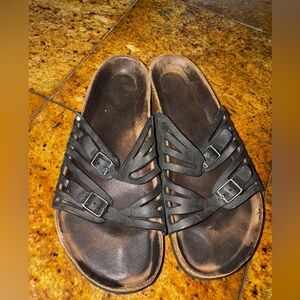 Birkenstock Black Strappy Sandals sz 40